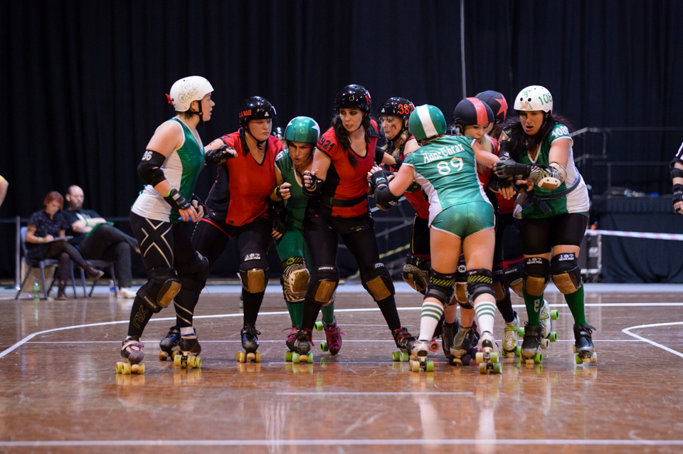 CRDL - Season final 2014 Surly Griffins v Red Bellied Black Hearts. Photographer: Brett Sargeant, D-eye Photography