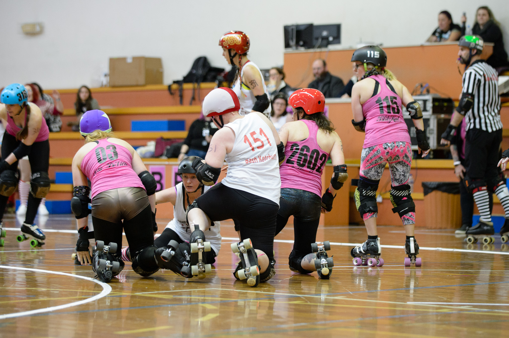 Candy Caners v Cherry Cola Rollers. Photographer: Brett Sargeant, D-eye Photography