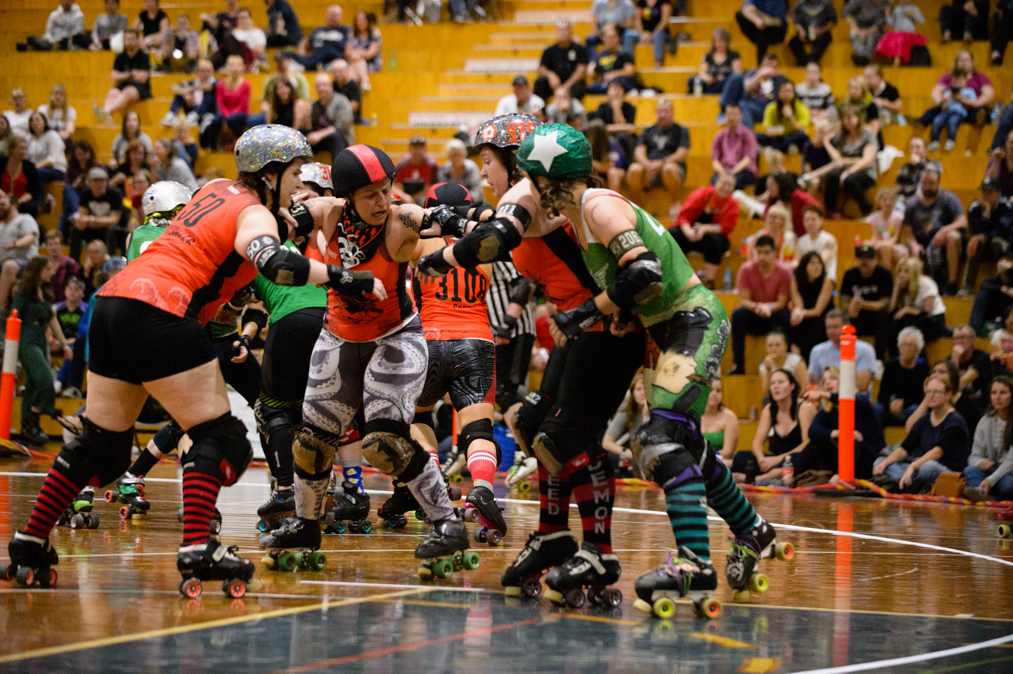 CRDL - Surly Griffins v Red Bellied Black Hearts. Photographer: Brett Sargeant, D-eye Photography