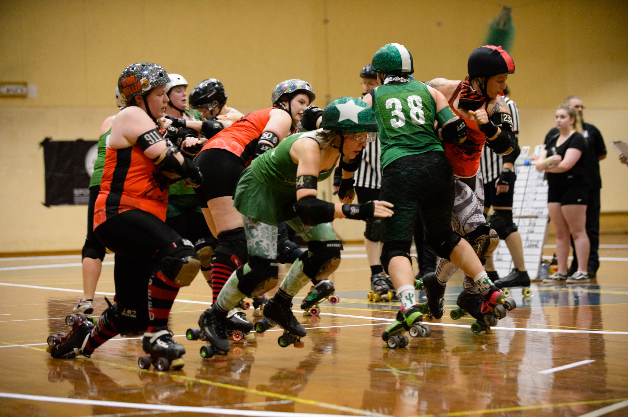 CRDL - Surly Griffins v Red Bellied Black Hearts. Photographer: Brett Sargeant, D-eye Photography